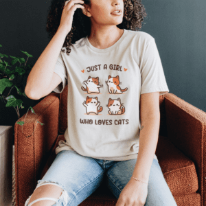 Just a Girl Who Loves Cats T-Shirt